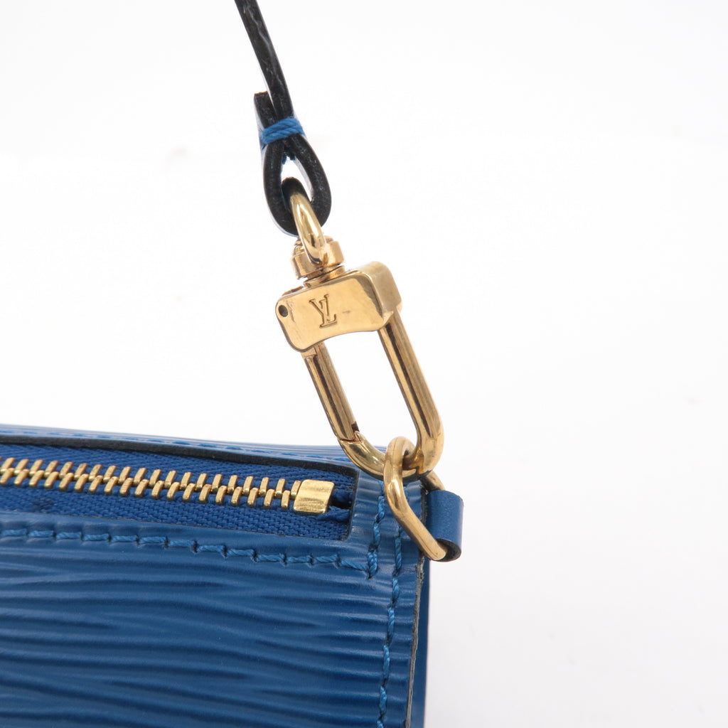 Louis Vuitton Epi Pouch For Soufflot Hand Bag Toledo Blue