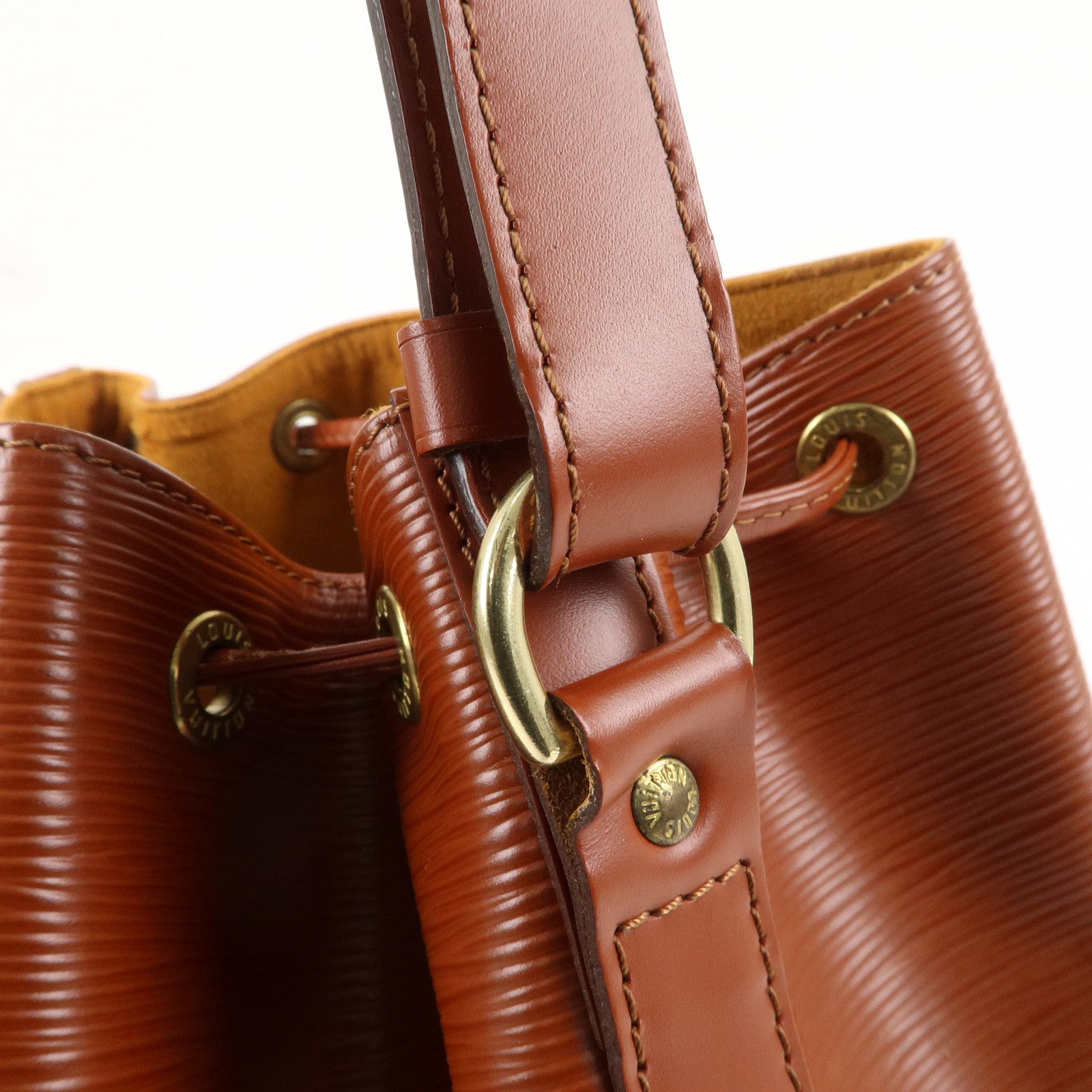 Louis Vuitton Epi Petit Noe Shoulder Bag Kenya Brown M44103