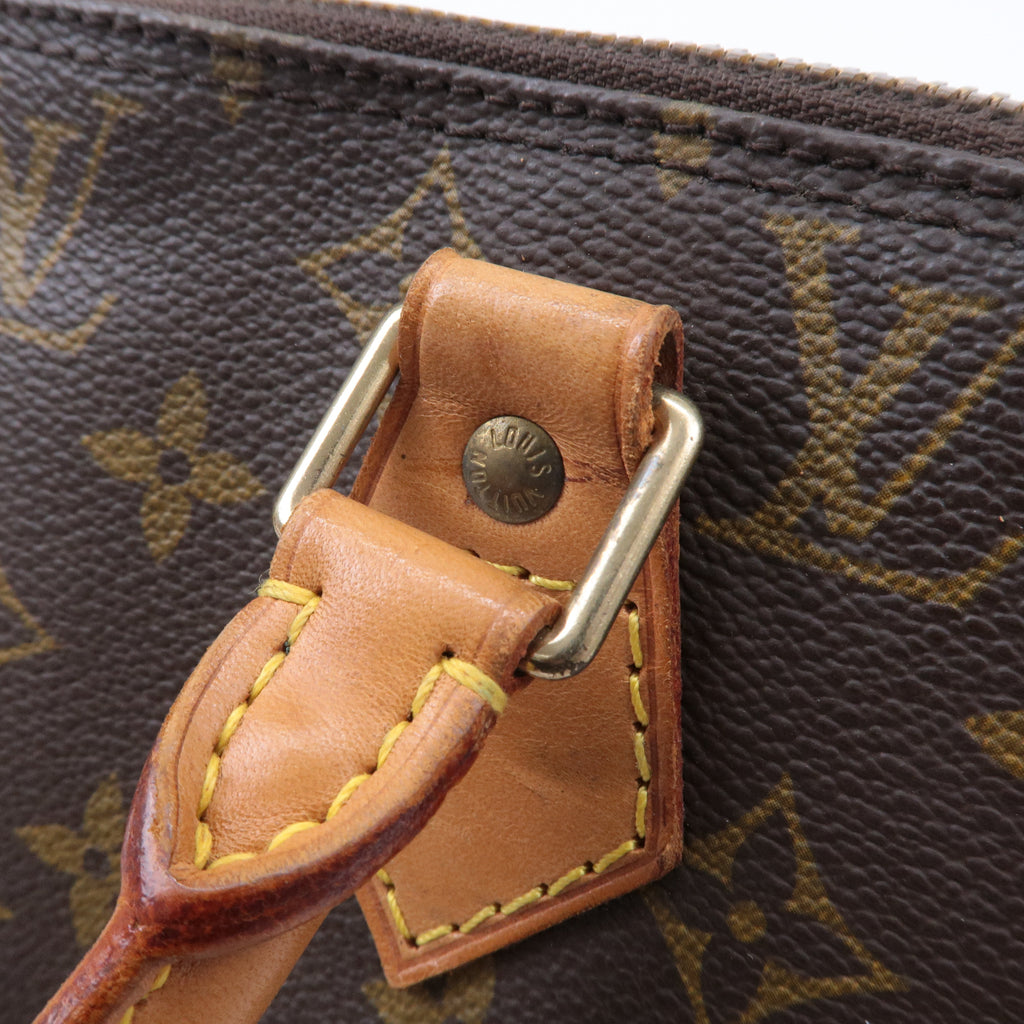 Louis Vuitton Monogram Alma Hand Bag Brown M51130