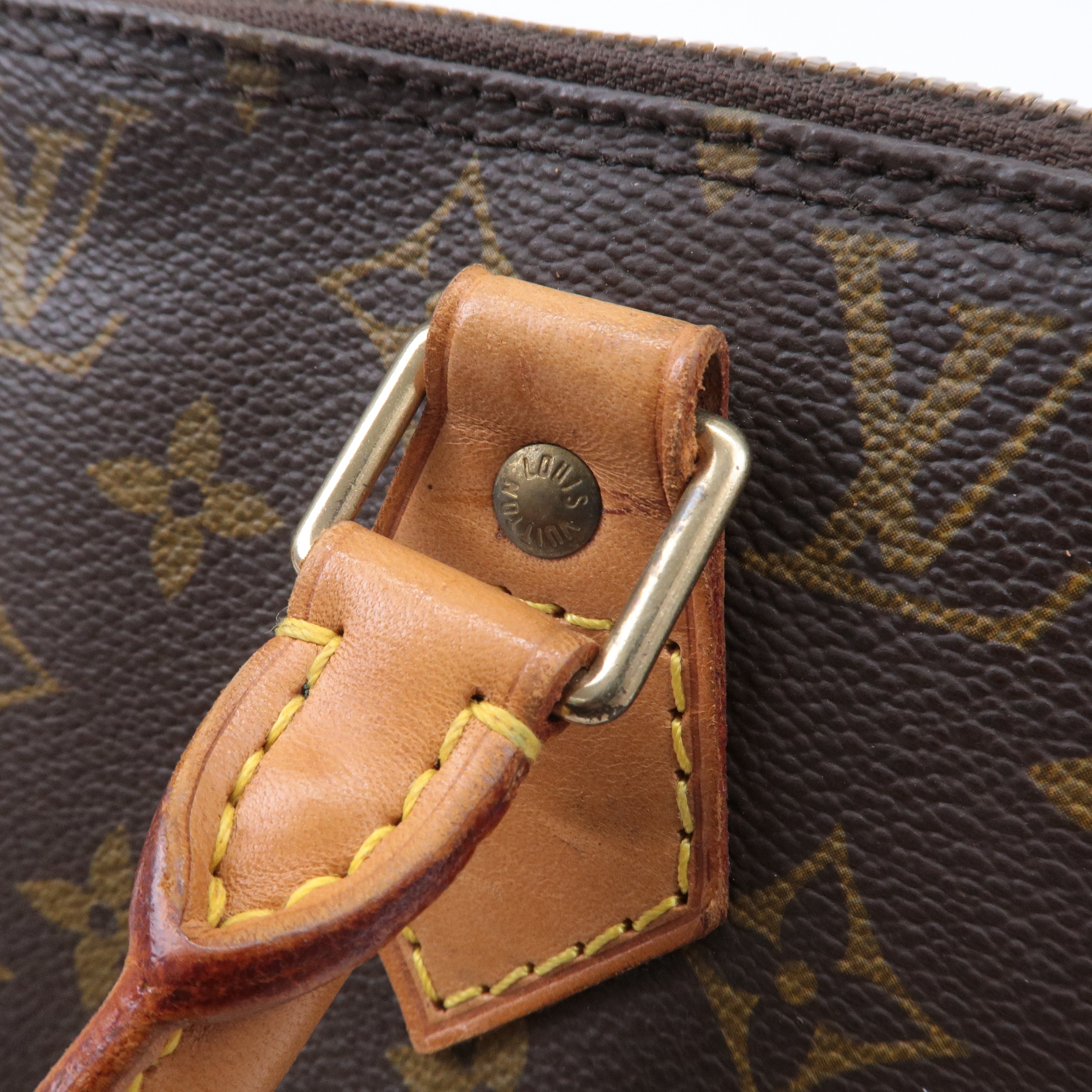 Louis Vuitton Monogram Alma Hand Bag Brown M51130