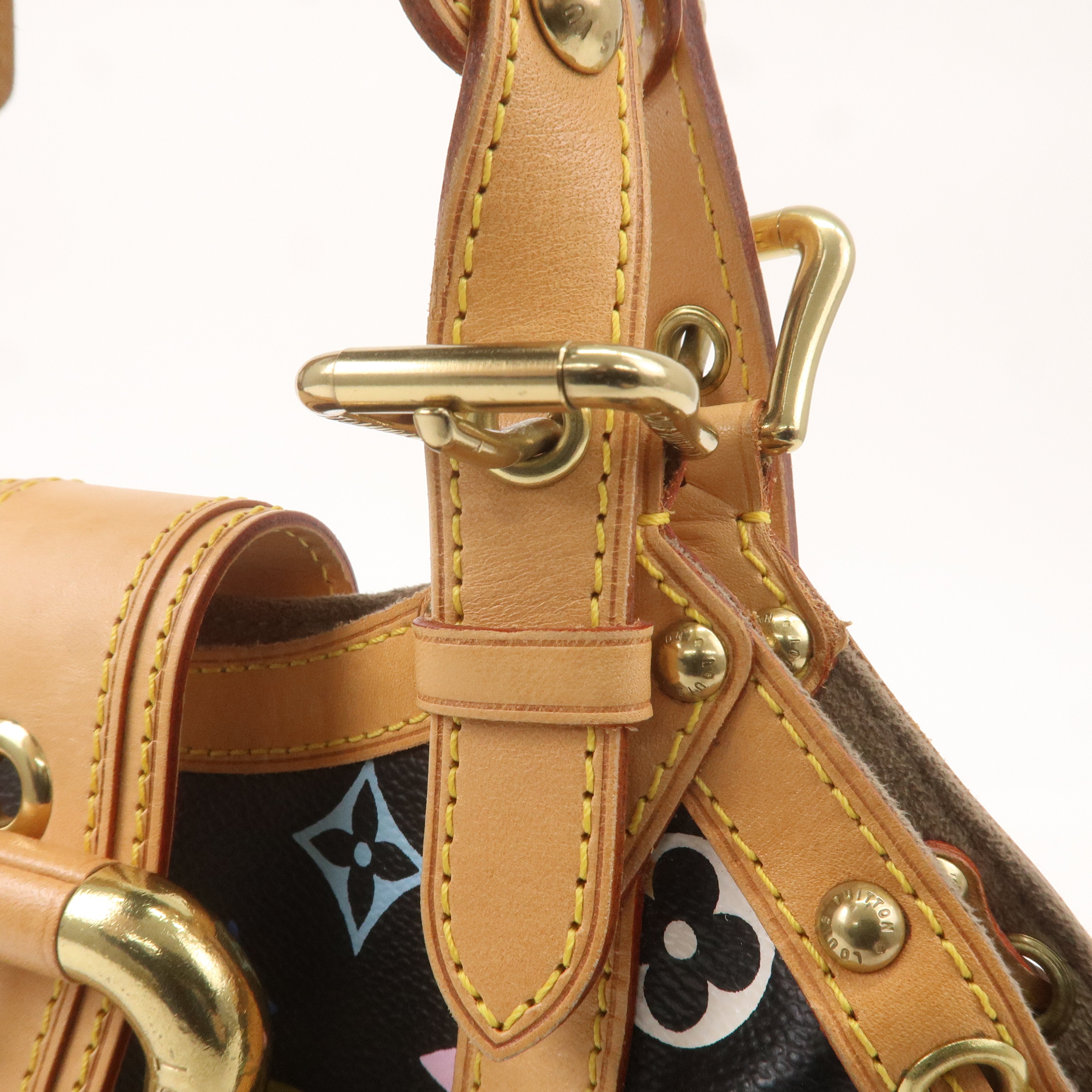 Louis Vuitton Monogram Multi Color Theda PM Hand Bag Noir M92346