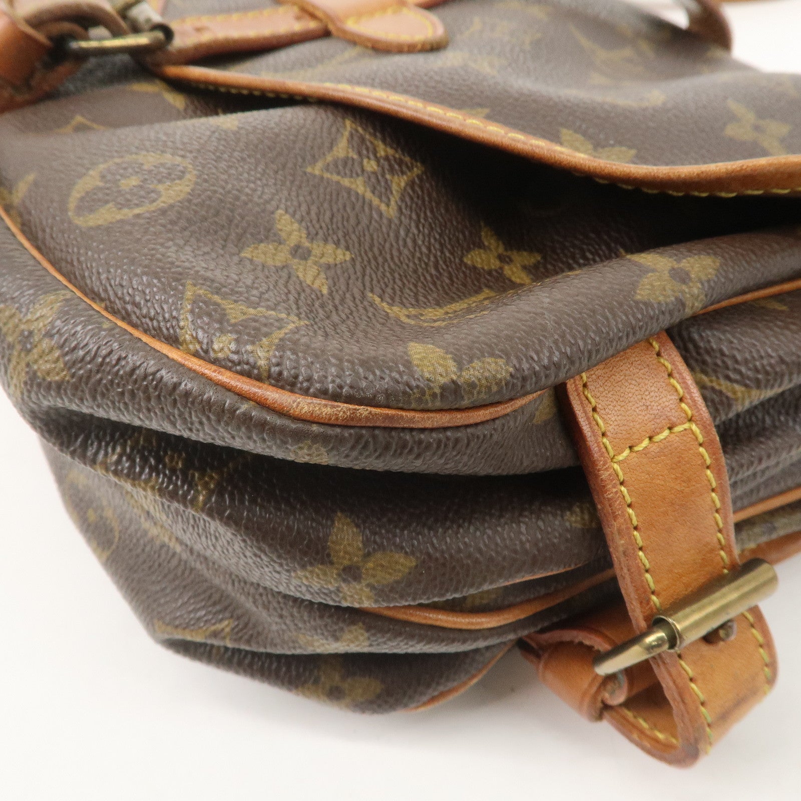 Louis Vuitton Monogram Saumur 30 Shoulder Bag Brown M42256