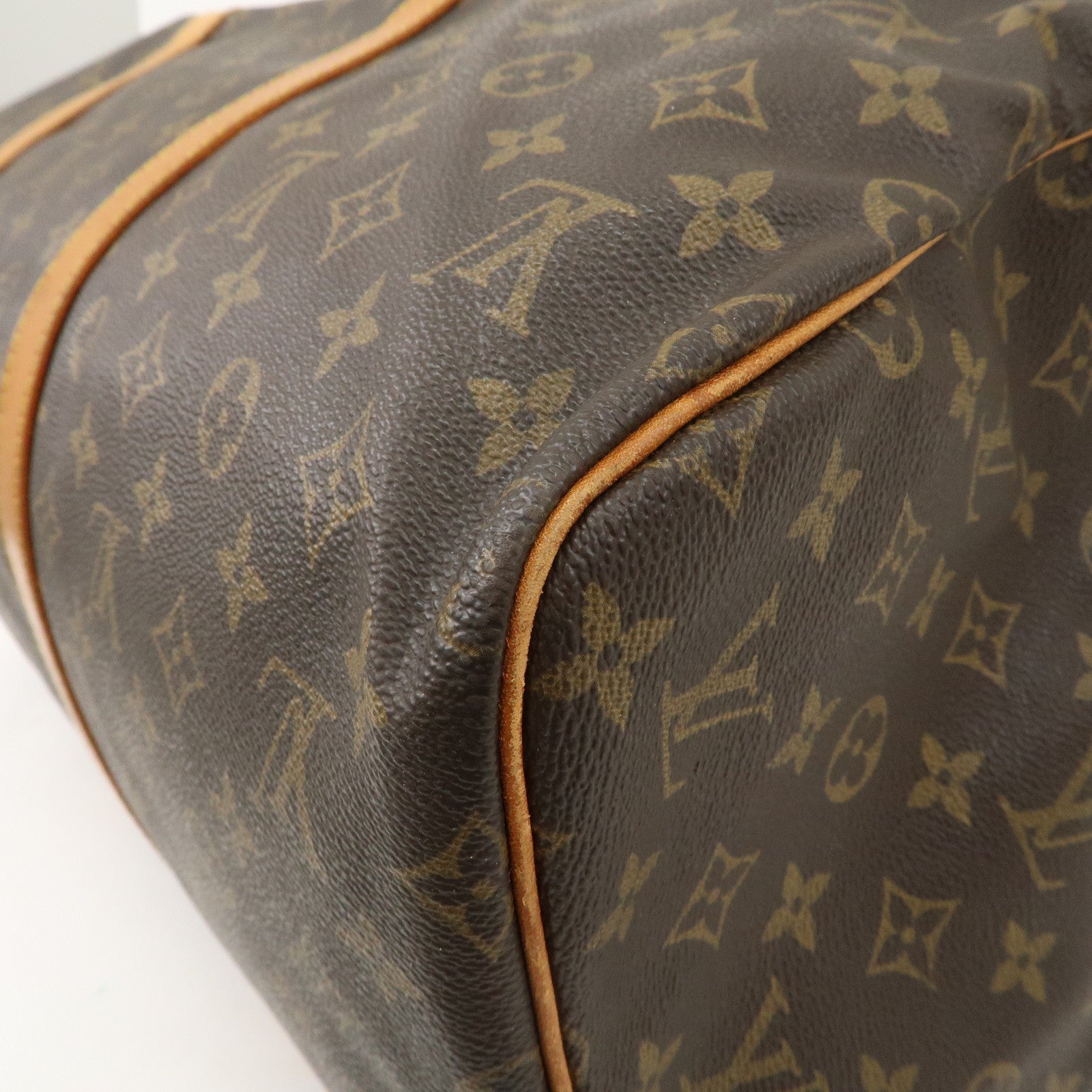 Louis Vuitton Monogram Sac Souple 55 Boston Bag Brown M41622