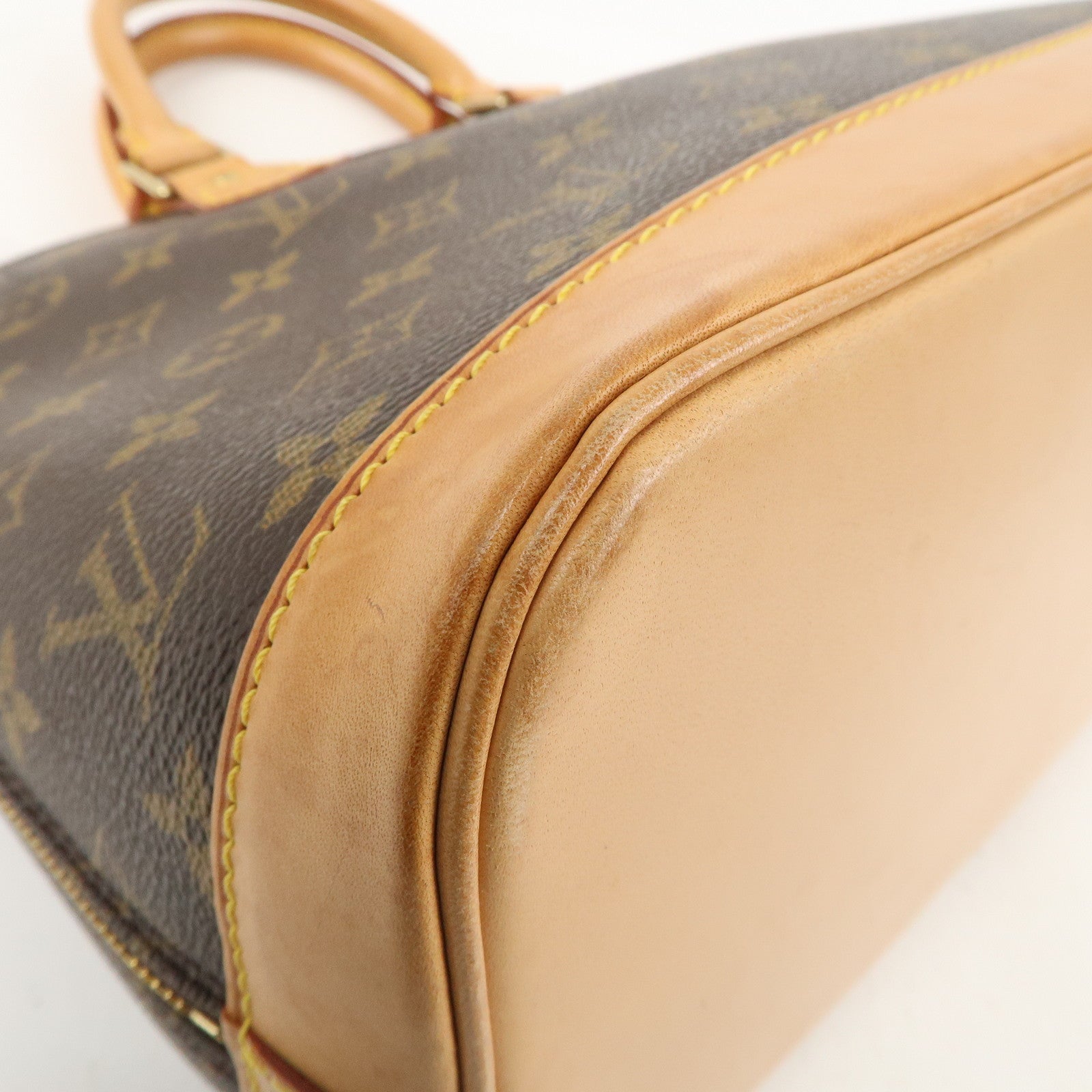 Louis Vuitton Monogram Alma Hand Bag Brown M51130