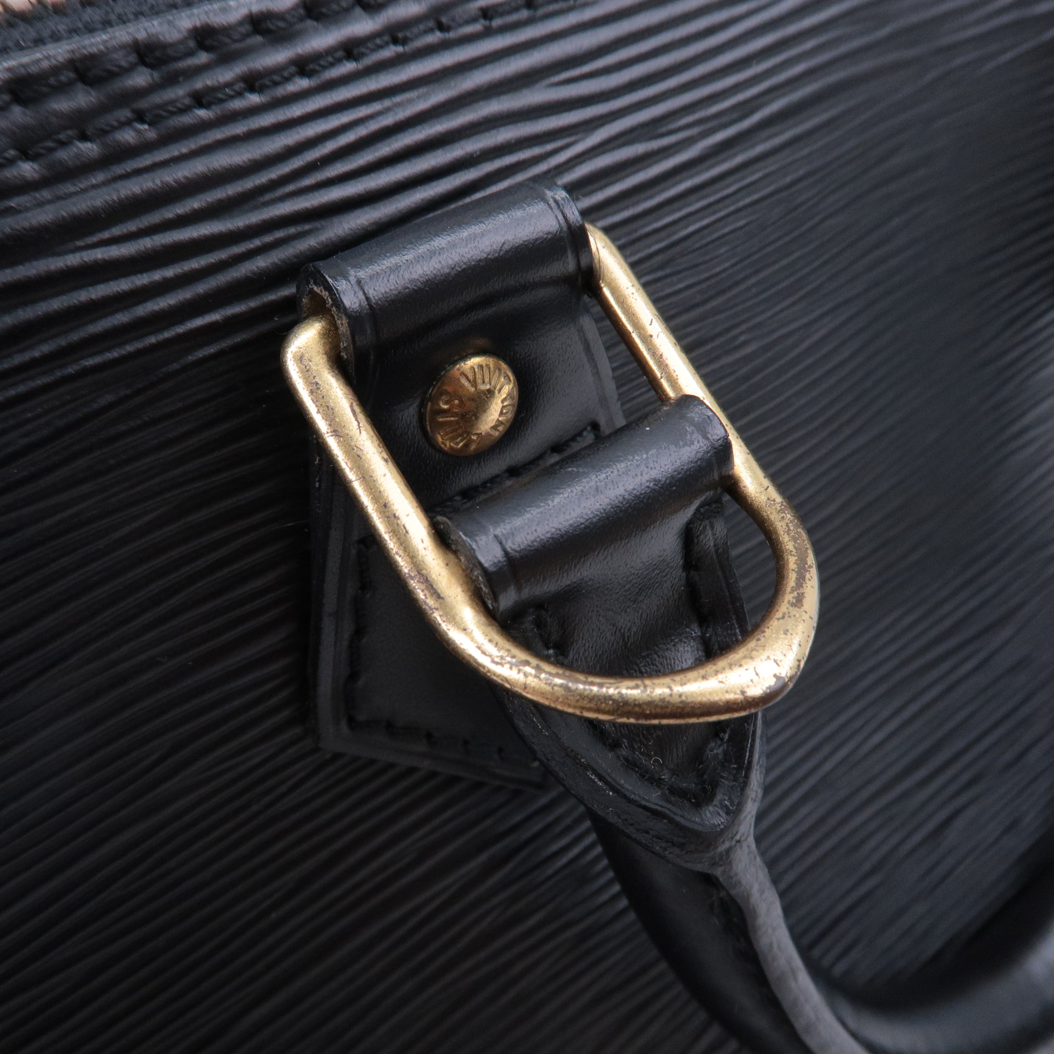 Louis Vuitton Epi Alma Hand Bag Noir Black M52142