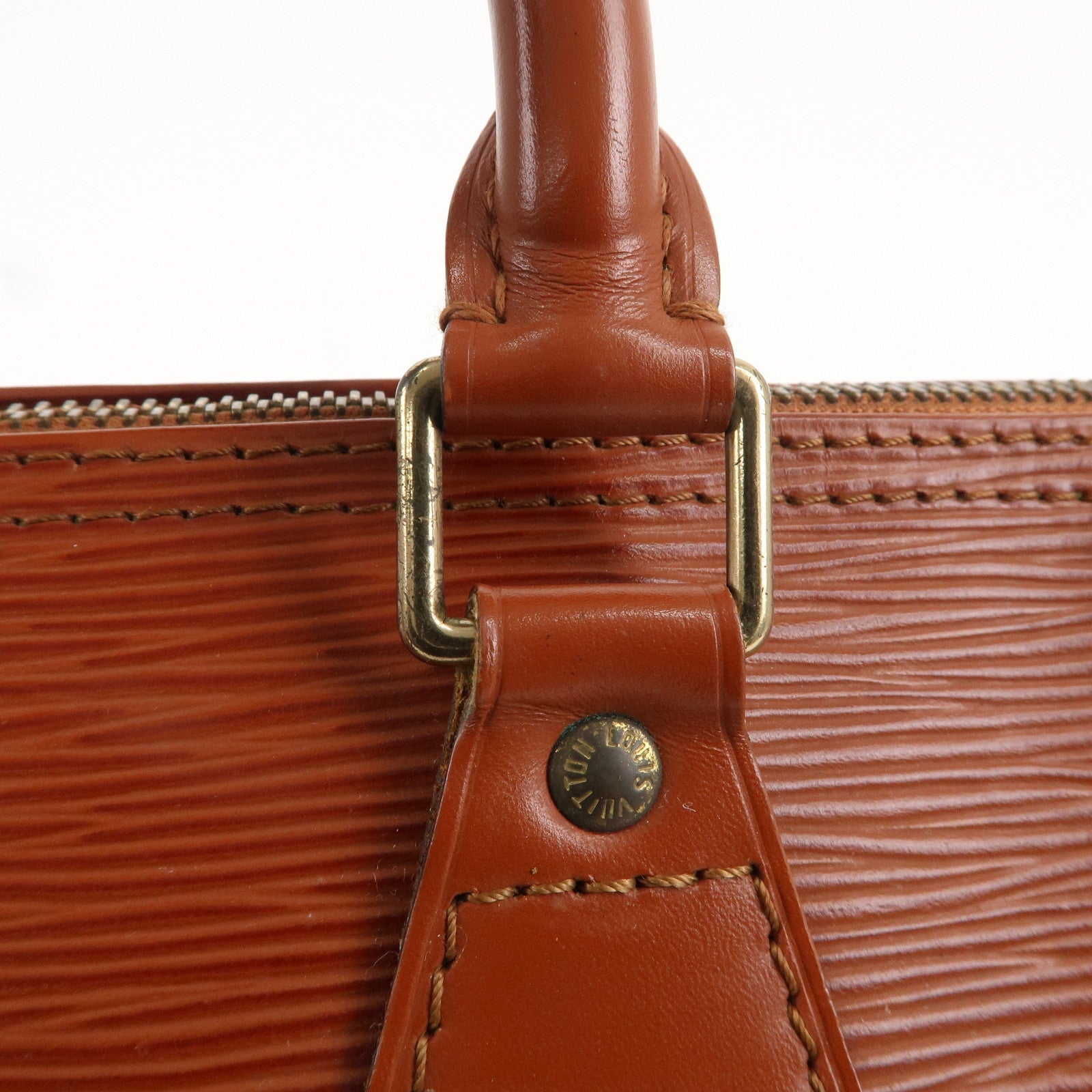AuthenticLouis Vuitton Epi Speedy 25 Hand Boston Bag Kenya Brown M43013