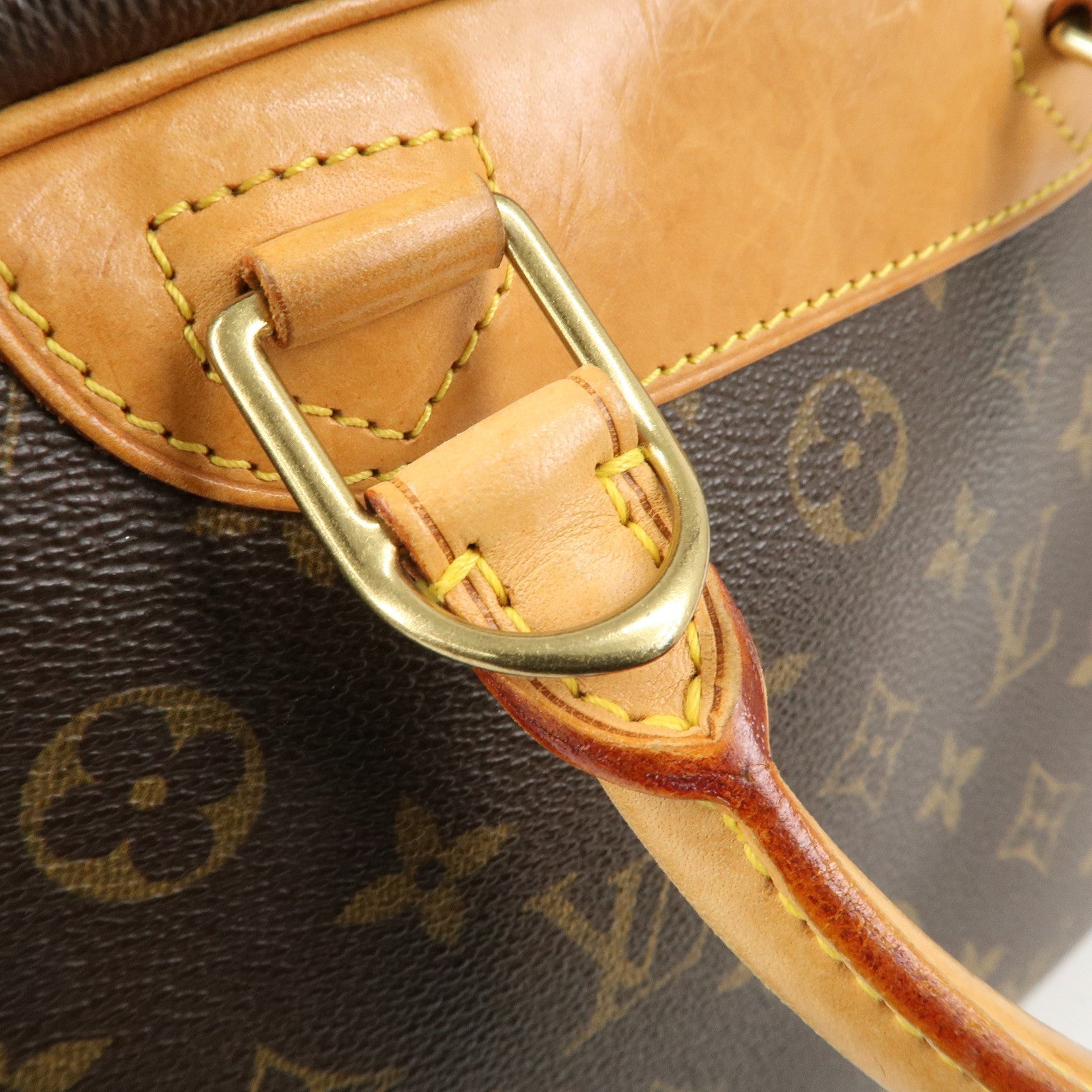 Louis Vuitton Monogram Trouville Hand Bag Brown M42228