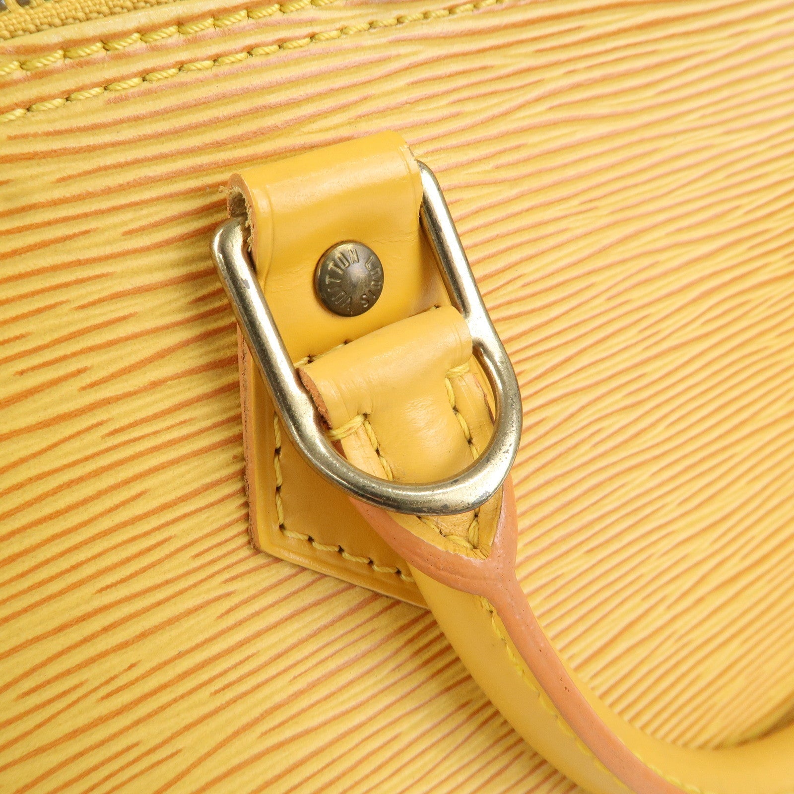Louis Vuitton Epi Alma PM Hand Bag Tassili Yellow M52149