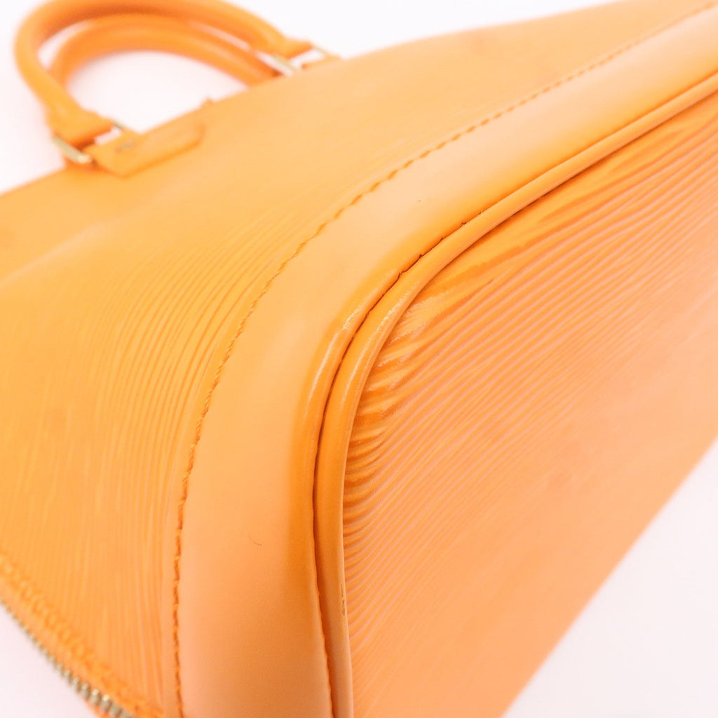 Louis Vuitton Epi Alma Hand Bag Mandarin Orange M5124H