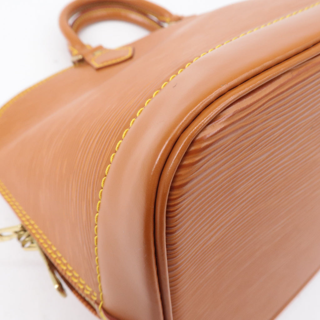 Louis Vuitton Epi Alma Leather Hand Bag Zipangu Gold M52148