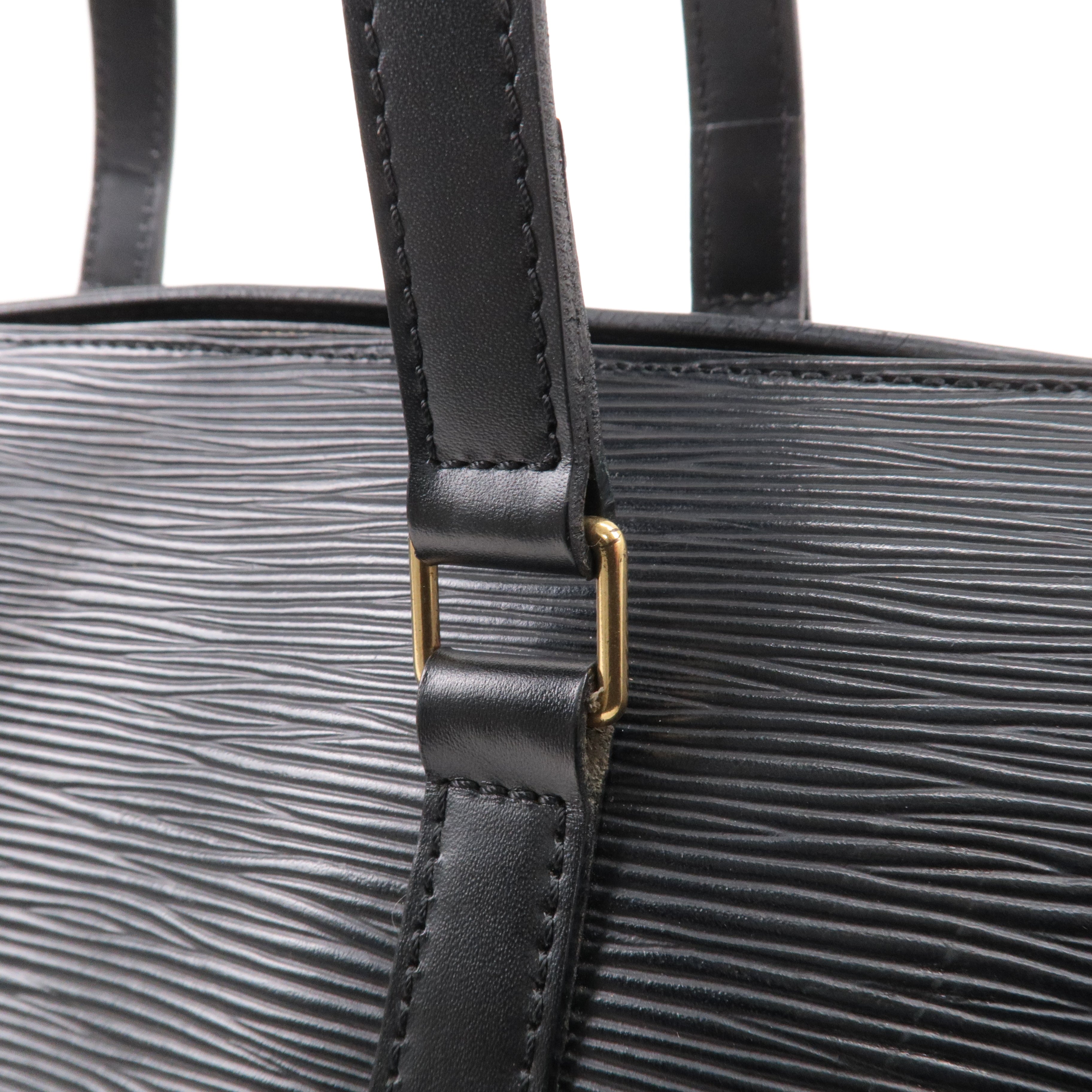 Louis Vuitton Epi Soufflot Hand Bag Noir Black M52862