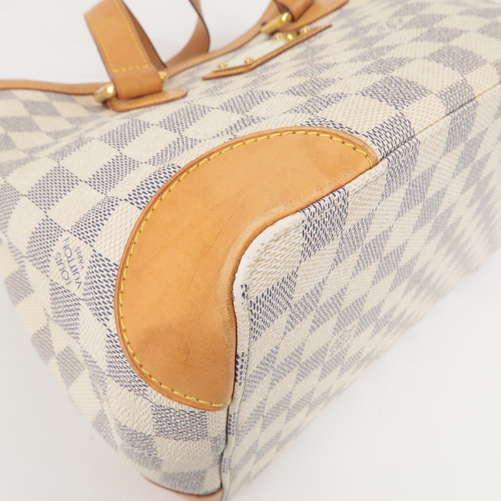 Louis Vuitton Damier Azur Hampstead PM Hand Bag Ivory N51207