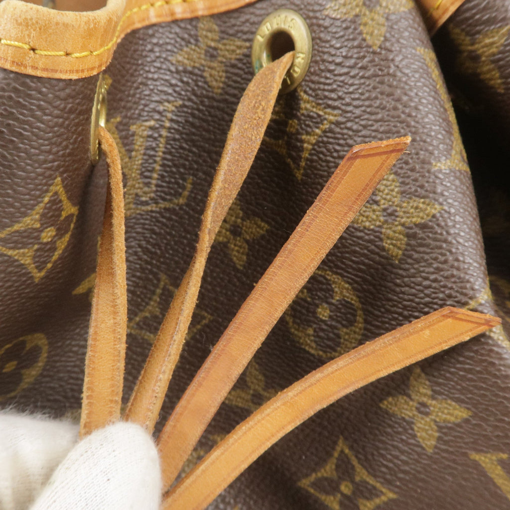Louis Vuitton Monogram Petit Noe Shoulder Bag Brown M42226