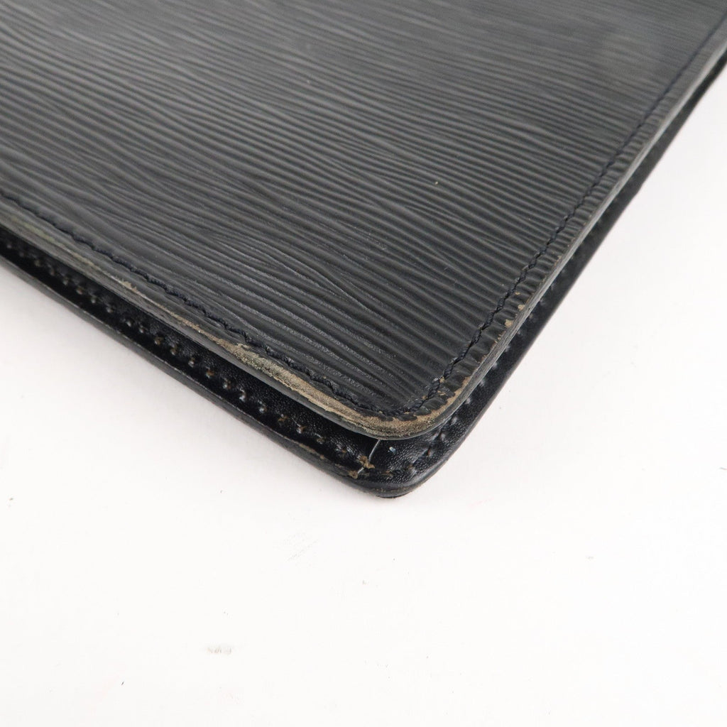 Louis Vuitton Epi Pochette Homme Clutch Bag Noir Black M52522
