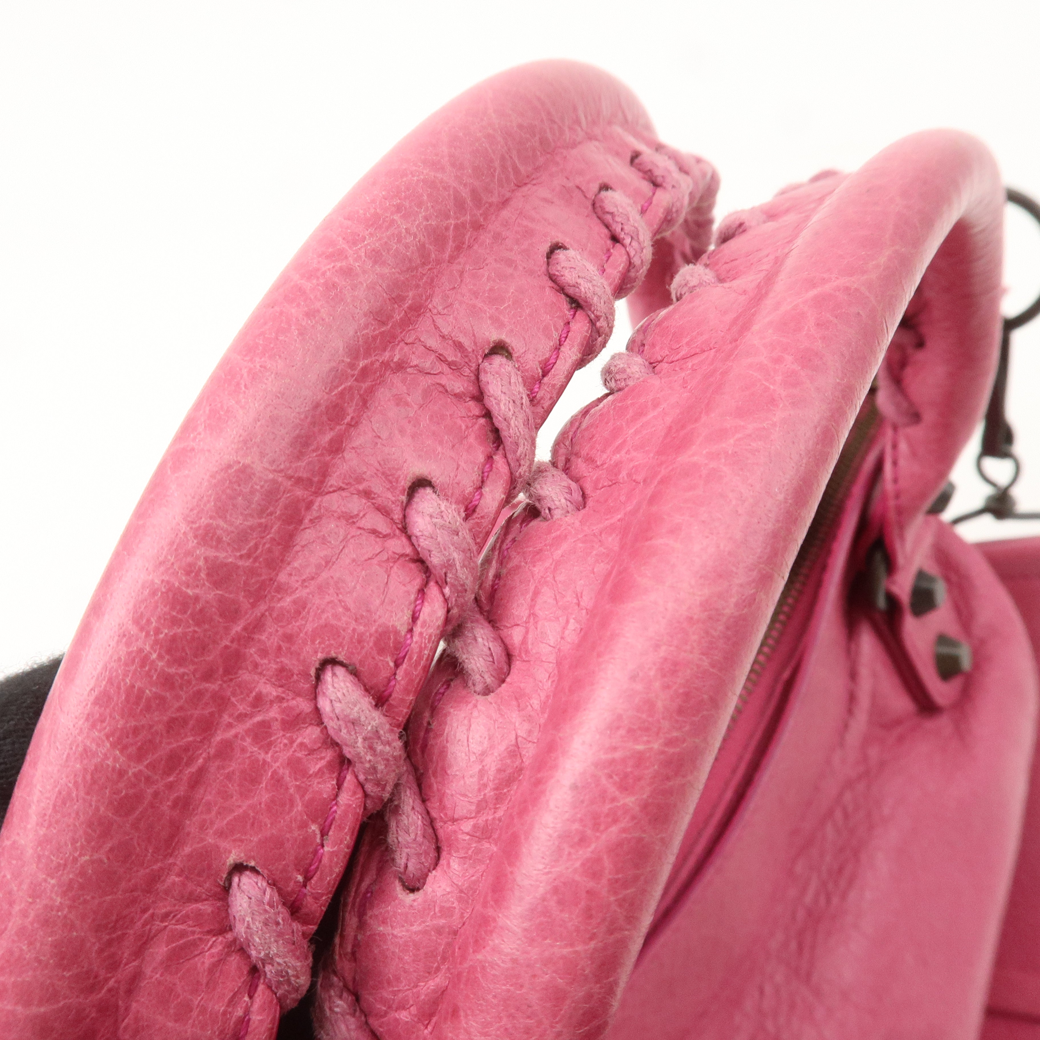 BALENCIAGA The First Leather 2Way Bag Hand Bag Pink 103208