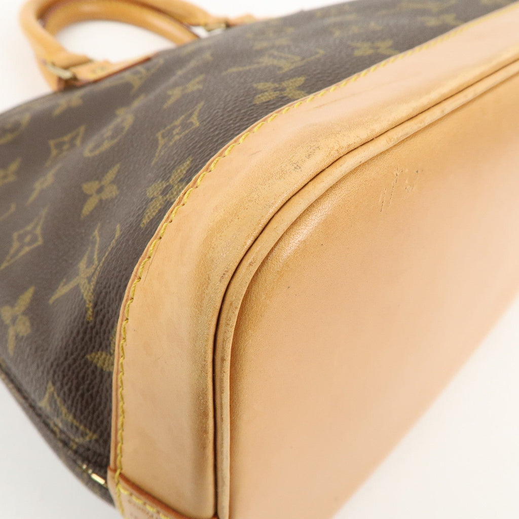Louis Vuitton Monogram Alma Hand Bag Brown M51130