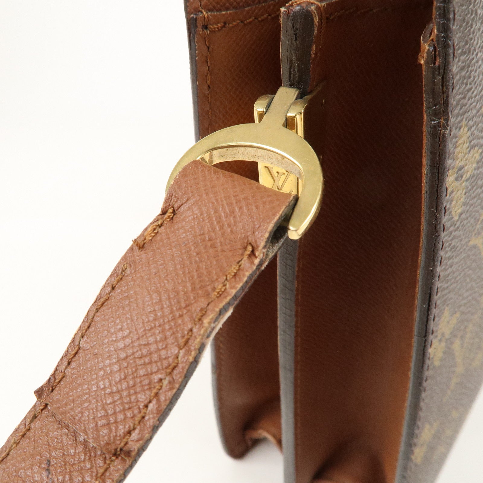 Louis Vuitton Monogram Courcelles Shoulder Bag Brown M51375