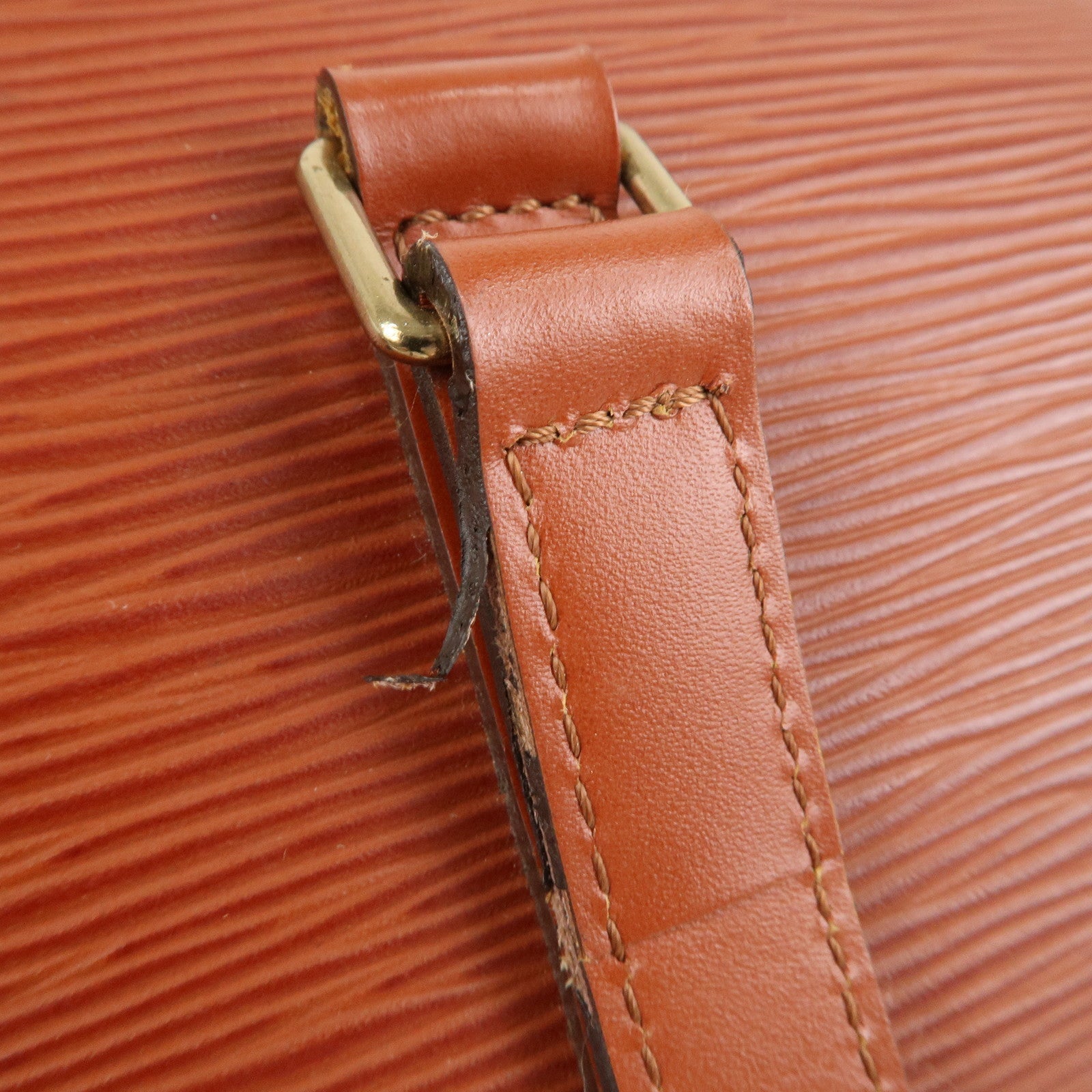 Louis Vuitton Epi Soufflot Hand Bag Kenya Brown M52223