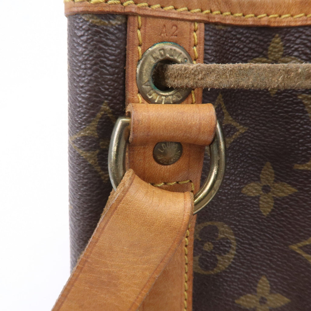 Louis Vuitton Monogram Petit Noe Shoulder Bag Brown M42226