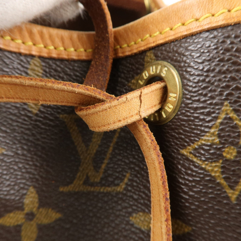 Louis Vuitton Monogram Petit Noe Shoulder Bag Brown M42226