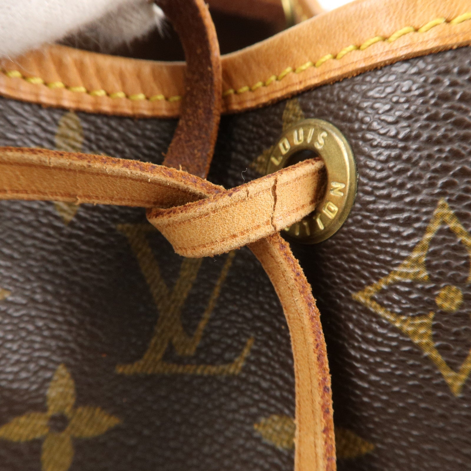 Louis Vuitton Monogram Petit Noe Shoulder Bag Brown M42226