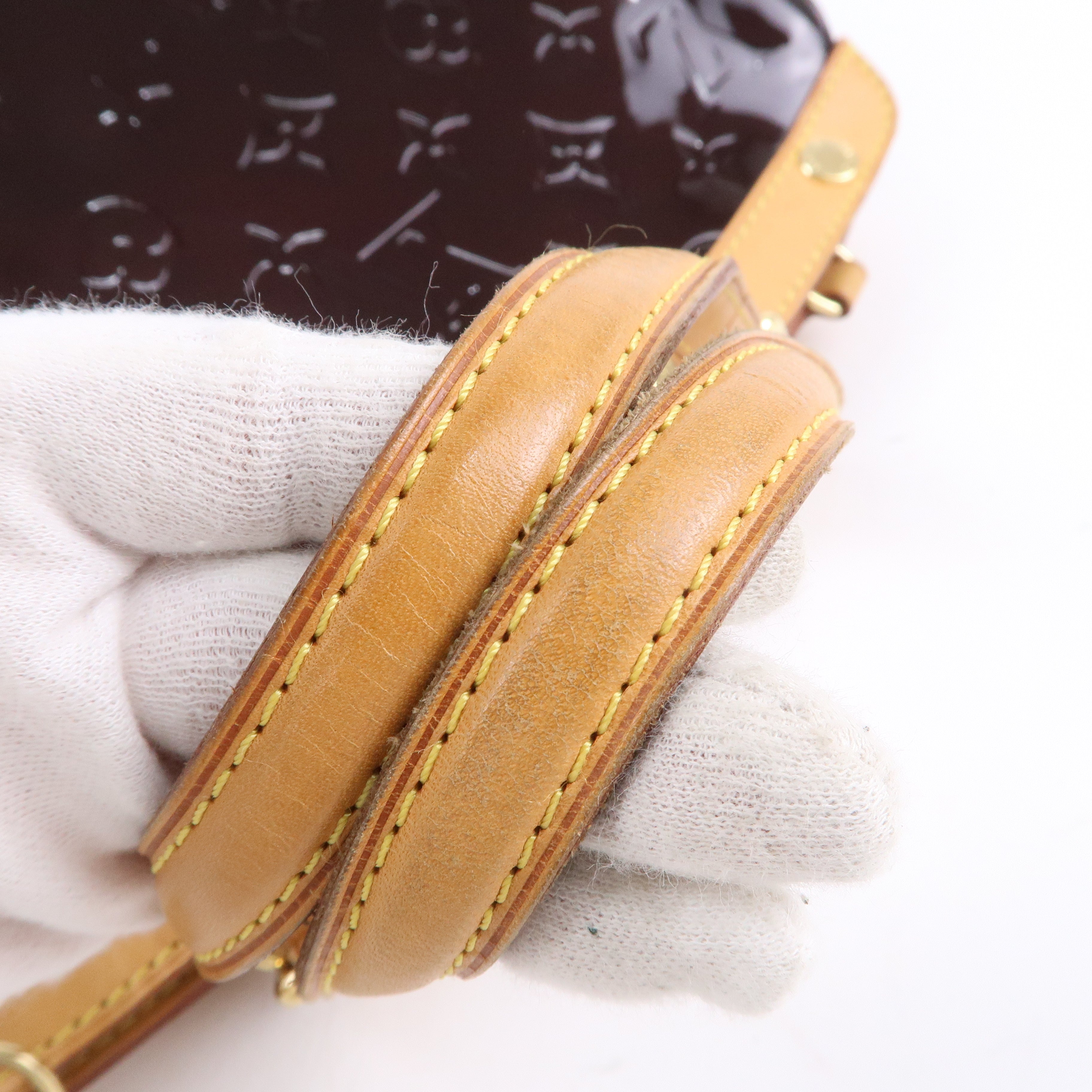 Louis Vuitton Vernis Brea MM 2Way Hand Bag Amarante M91619