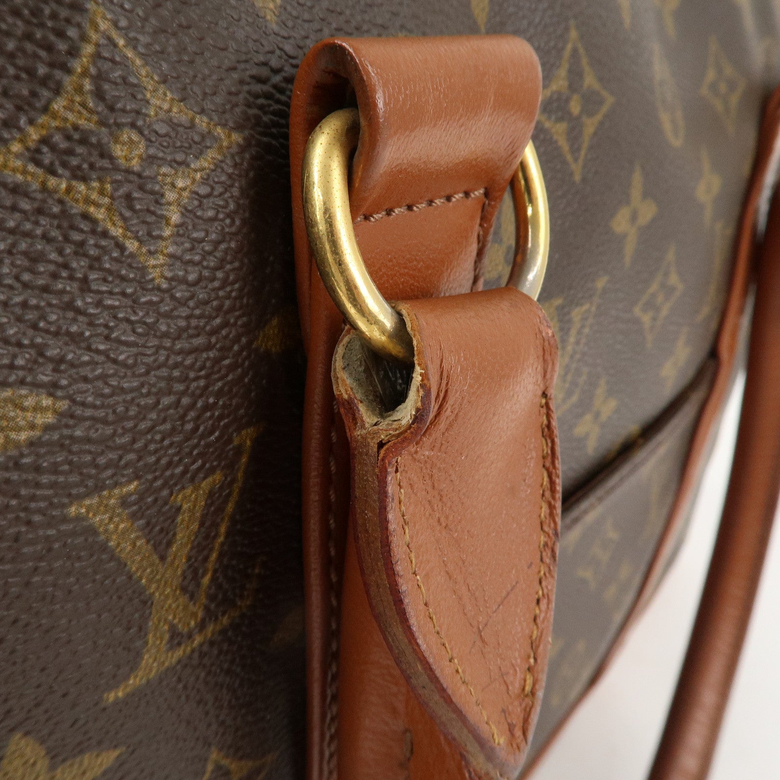 Louis Vuitton Monogram Weekend PM Hand Bag Brown M42425