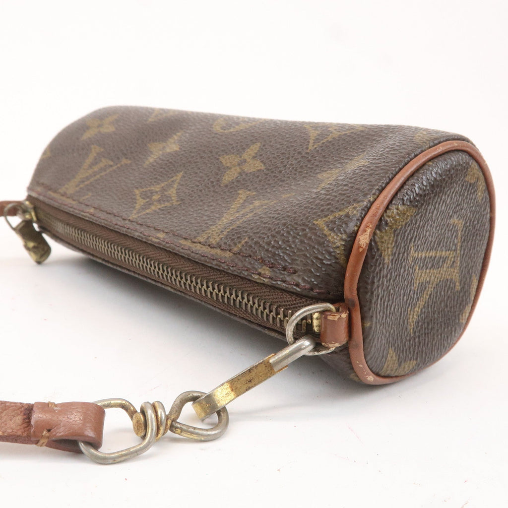 Louis Vuitton Set of 2 Monogram Pouch for Papillon Bag Brown