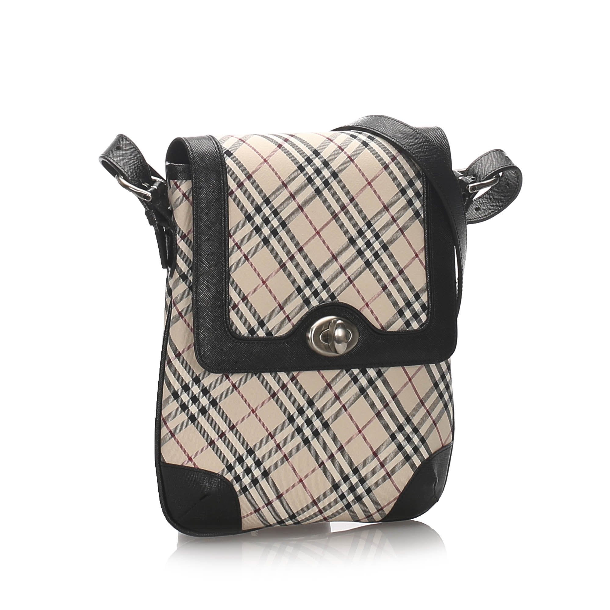 Pre-Loved Burberry Brown Nova Check Canvas Crossbody Bag United Kingdom