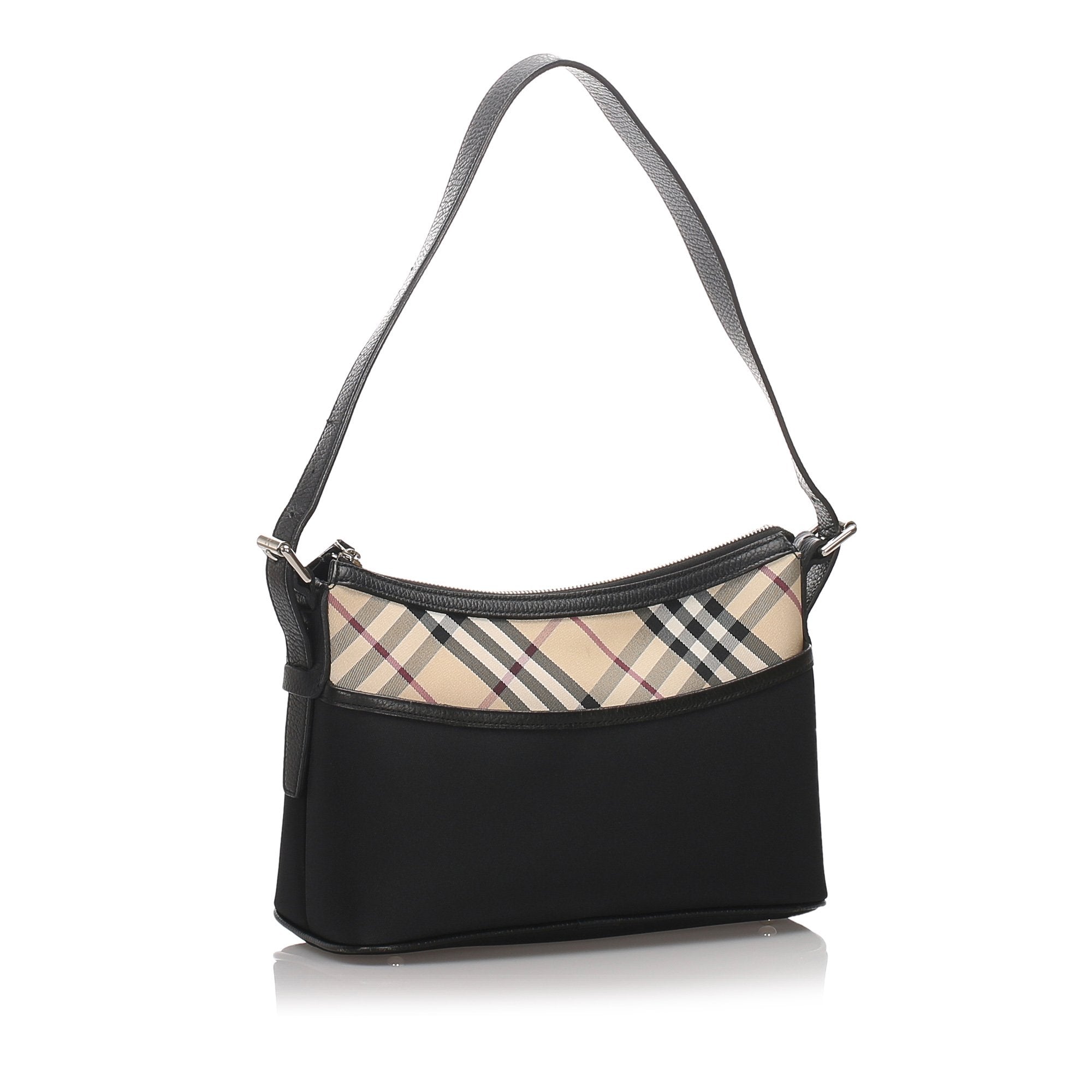 Pre-Loved Burberry Black Nylon Fabric Shoulder Bag United Kingdom