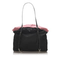 Pre-Loved Prada Black Nylon Fabric Tessuto Tote Bag Italy