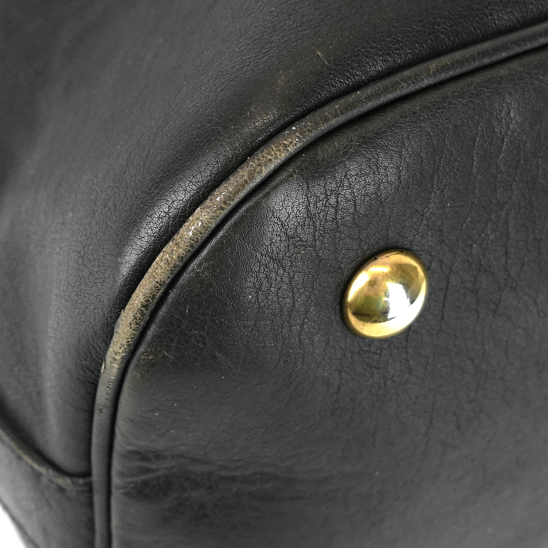 SAINT LAURENT Muse Oversized Gray Leather Bag