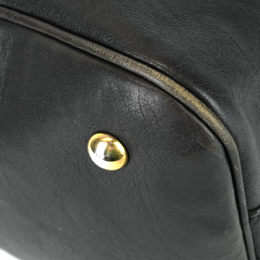 SAINT LAURENT Muse Oversized Gray Leather Bag