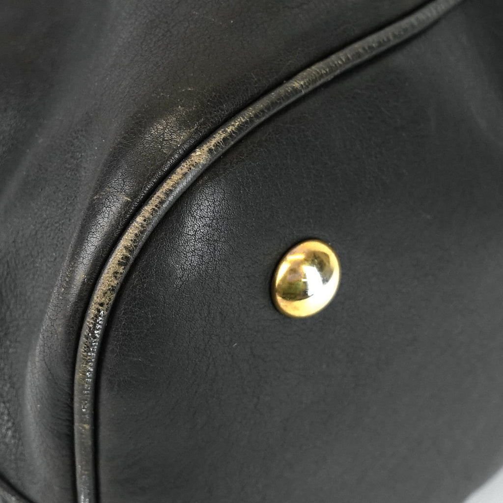SAINT LAURENT Muse Oversized Gray Leather Bag
