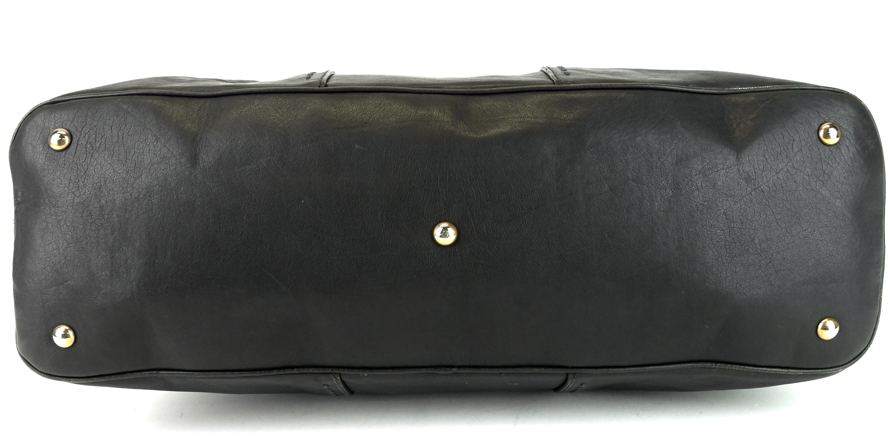 SAINT LAURENT Muse Oversized Gray Leather Bag