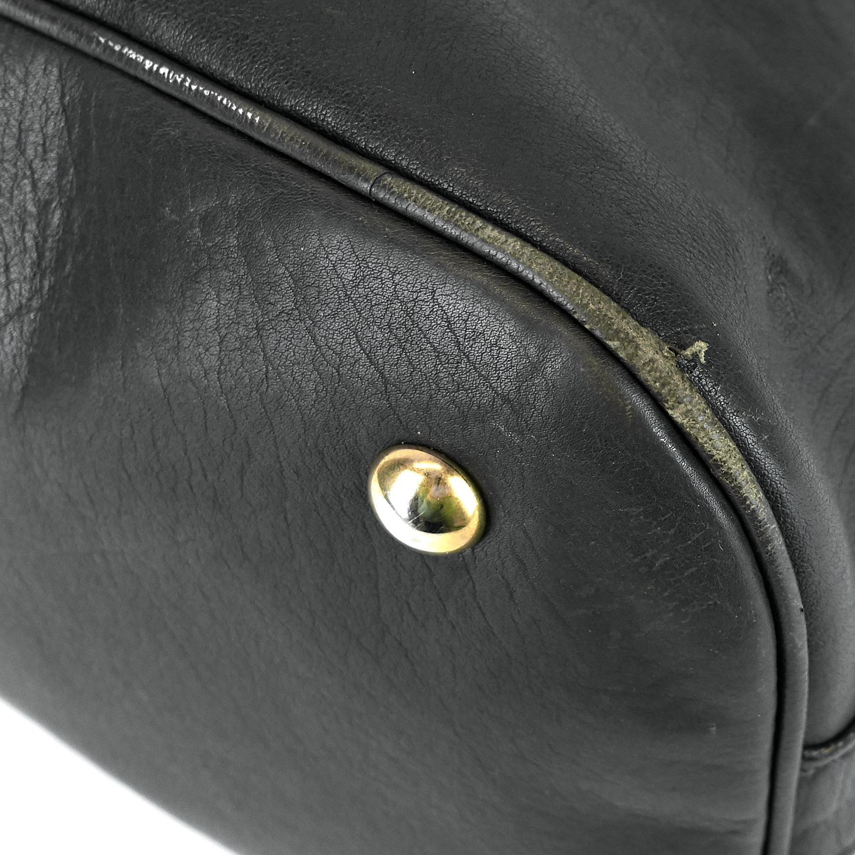 SAINT LAURENT Muse Oversized Gray Leather Bag