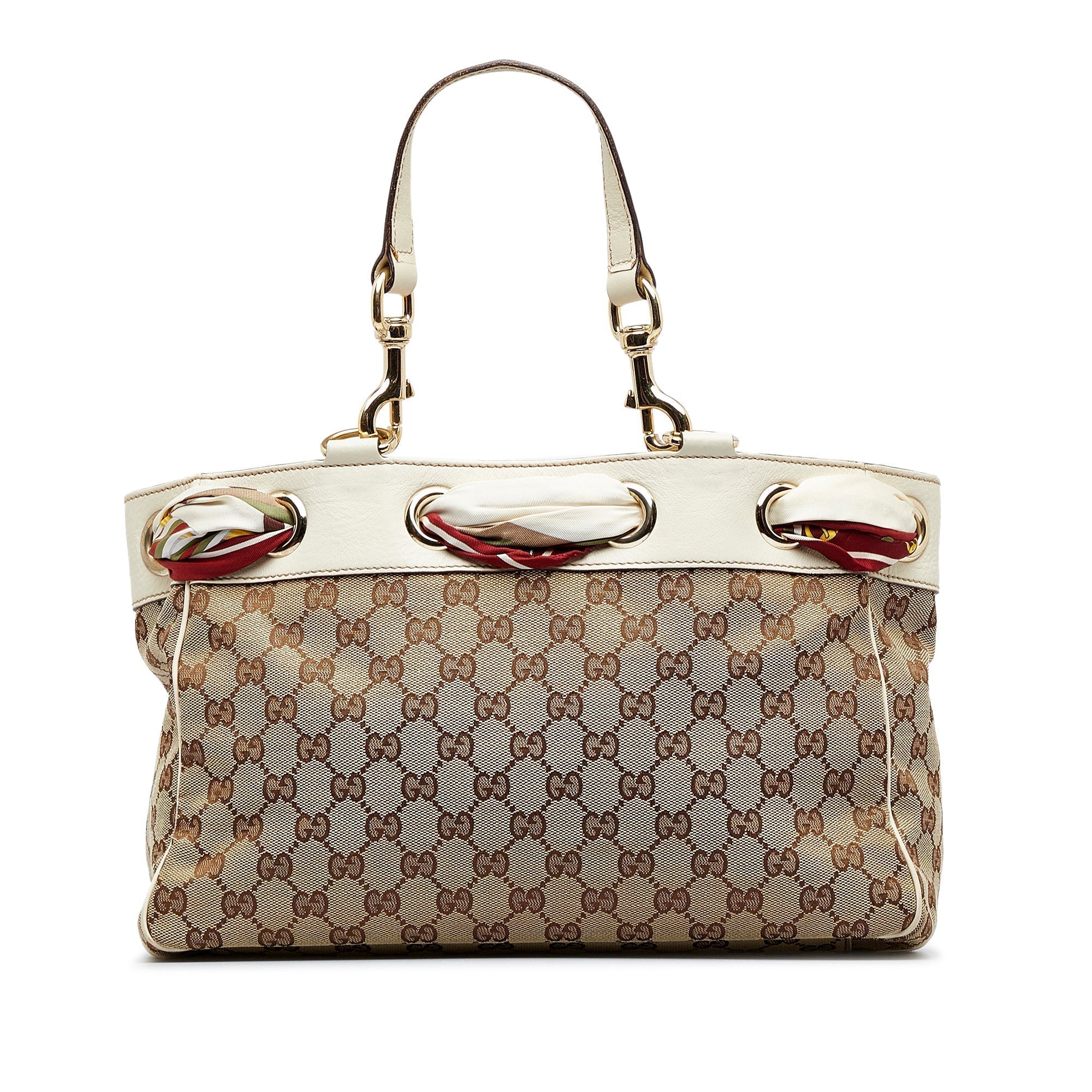 Gucci Positano Tote Bag Brown GG Canvas