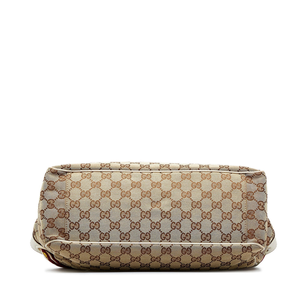 Gucci Positano Tote Bag Brown GG Canvas