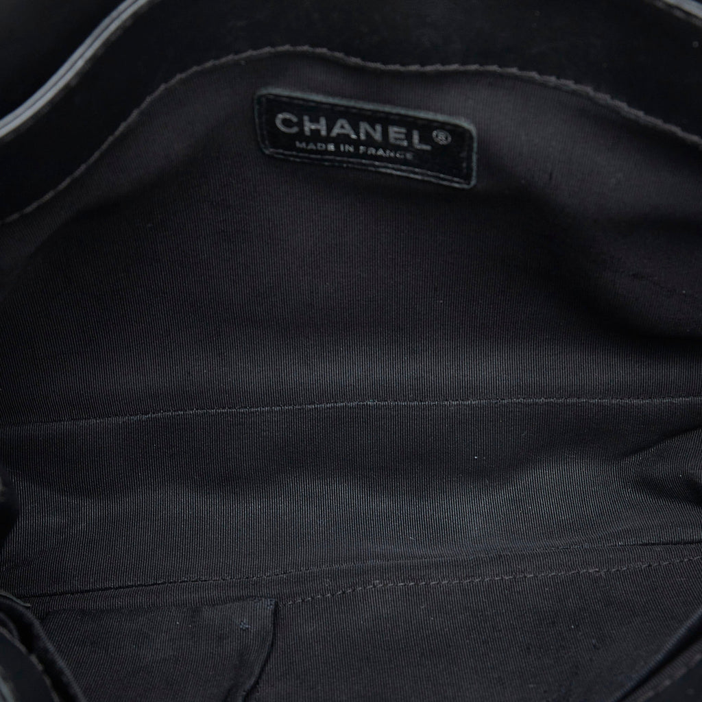 CHANEL Medium Patent Reverso Boy Flap Crossbody Bag