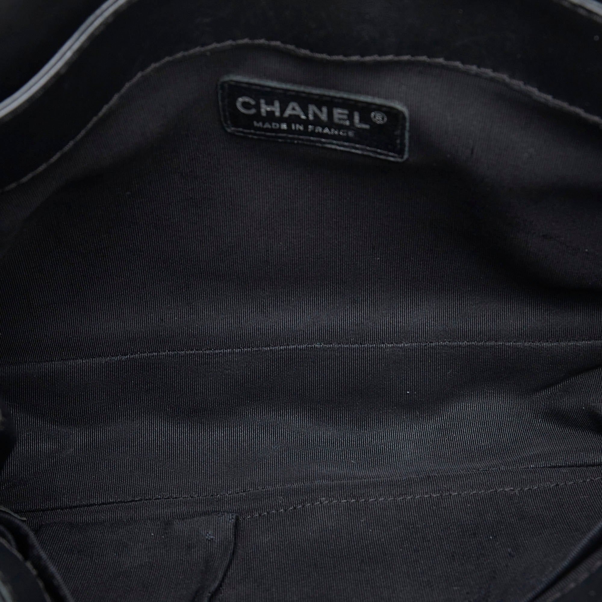 CHANEL Medium Patent Reverso Boy Flap Crossbody Bag