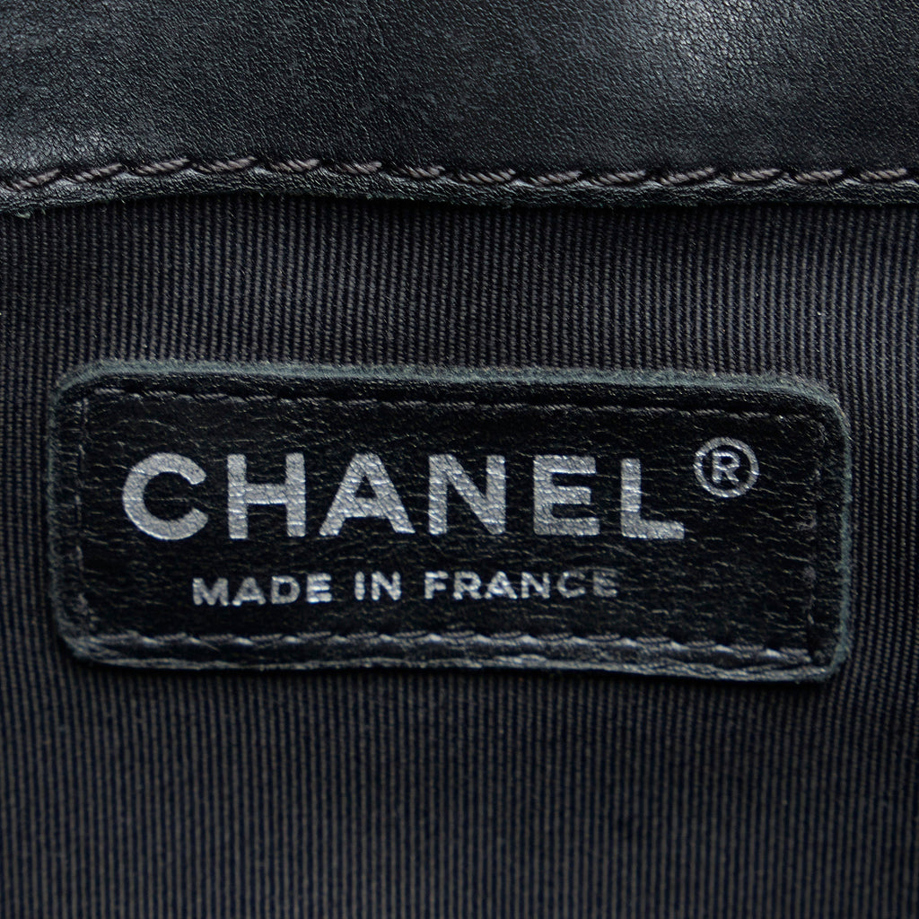 CHANEL Medium Patent Reverso Boy Flap Crossbody Bag