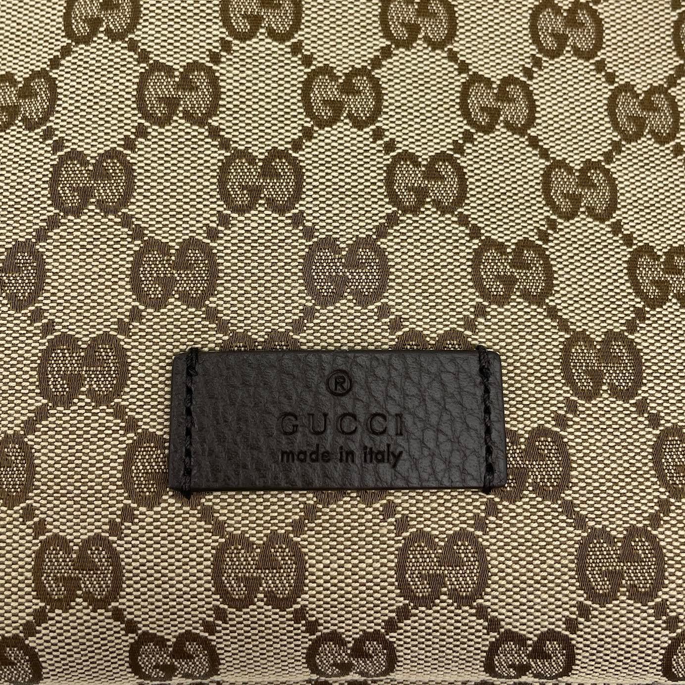 GUCCI Canvas Rucksack Drawstring Backpack