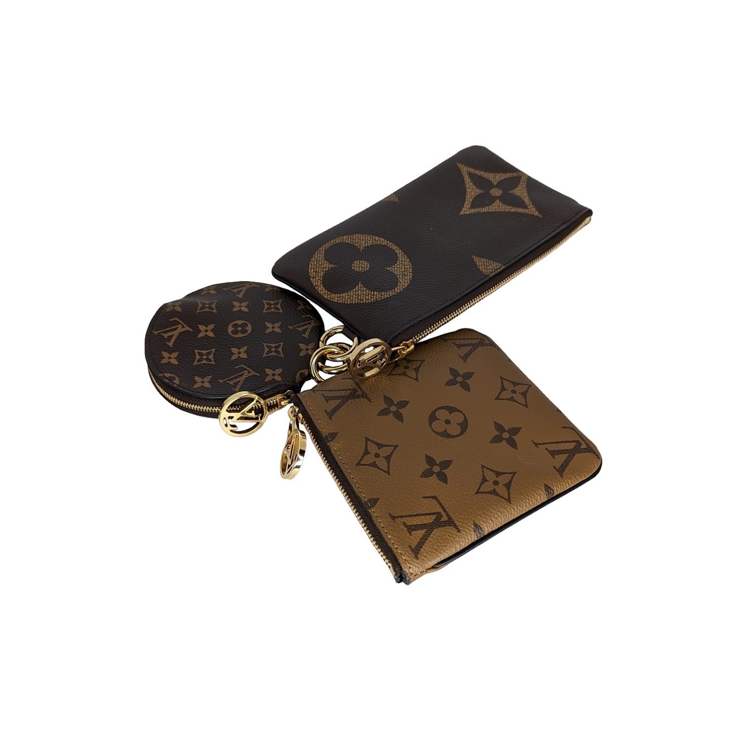 Louis Vuitton Monogram Canvas Trio Pouches