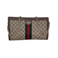 Gucci GG Supreme Monogram Web Medium Ophidia Chain Shoulder Bag