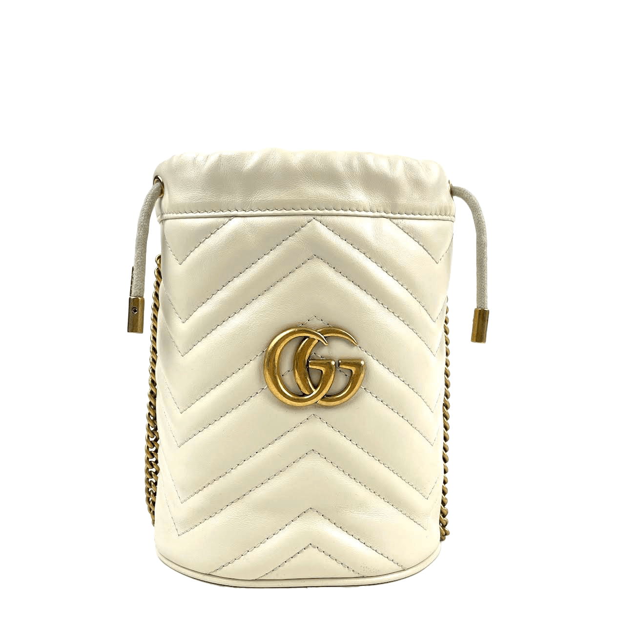 GUCCI Matelasse Mini GG Marmont Bucket Bag - OUTLET ITEM FINAL SALE
