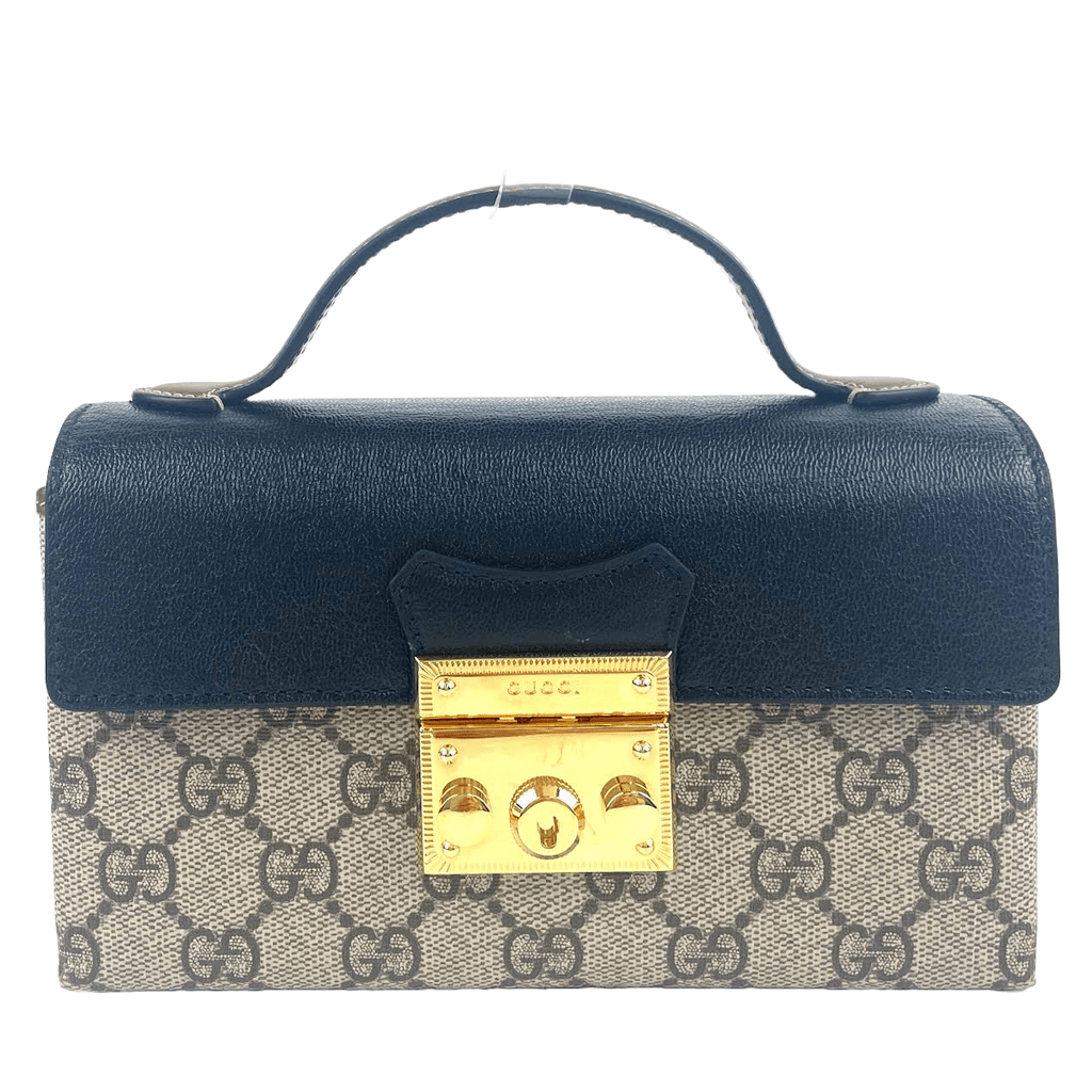 GUCCI GG Supreme Padlock Mini Bag