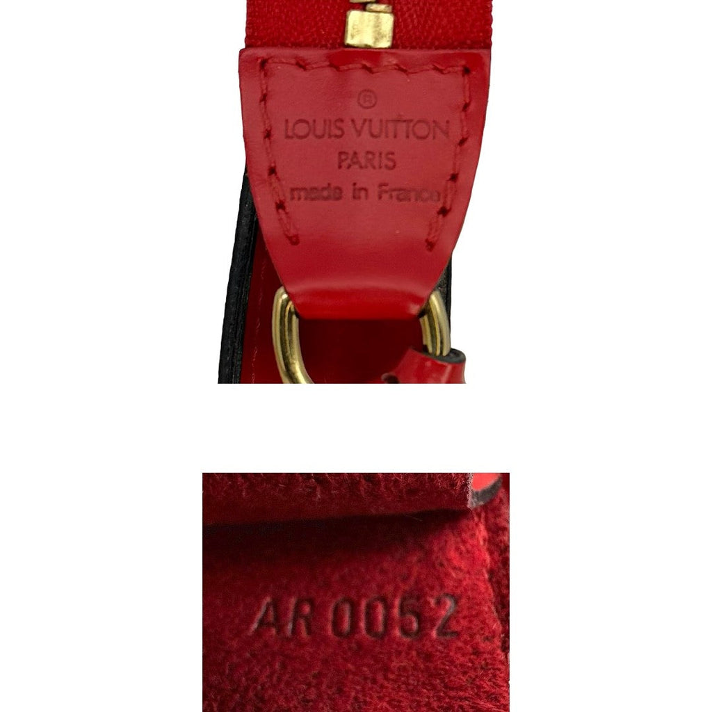 Louis Vuitton Vintage Red Epi Pochette Accessories