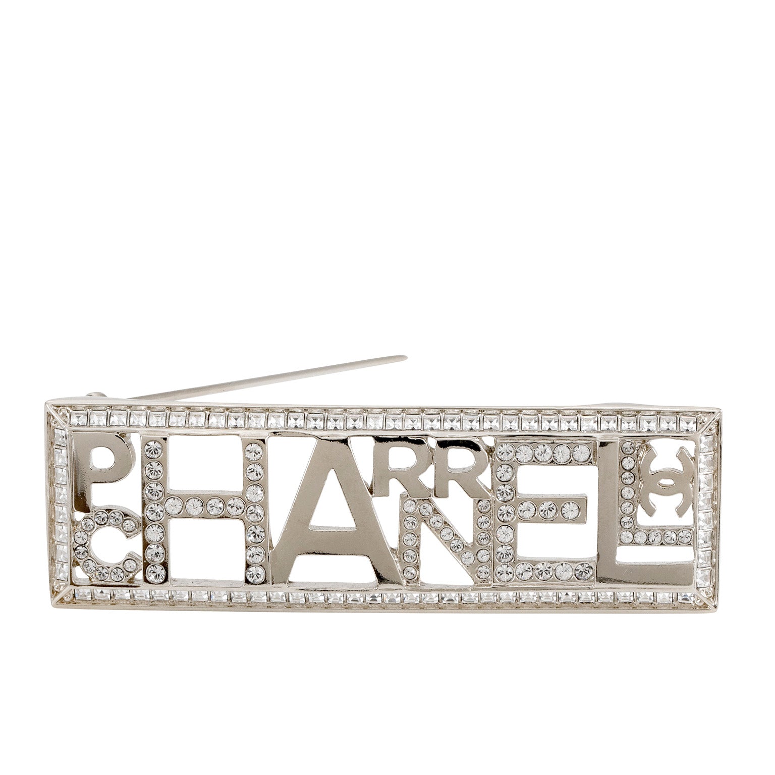 Chanel Pharrell Crystal Silver Pin