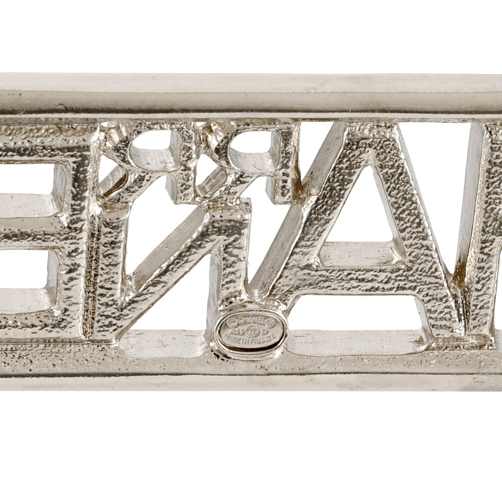 Chanel Pharrell Crystal Silver Pin