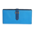Hermès Bleu Izmir & Bleu Saphir Chévre Leather Béarn Wallet PHW
